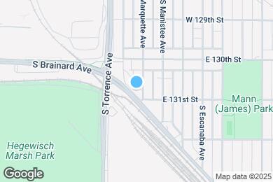 Map image of the property - 13050 S Marquette Ave