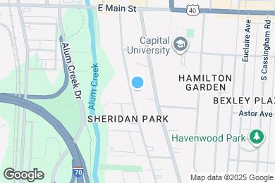 Map image of the property - 736 Sheridan Ave
