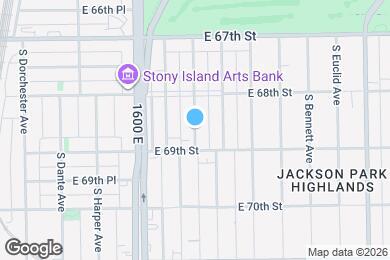 Map image of the property - 6839 S East End Ave