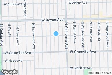 Map image of the property - 2839 W Rosemont Ave