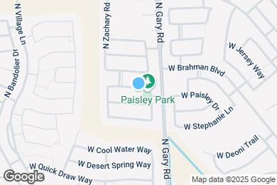 Map image of the property - 1655 W Paisley Dr