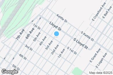 Map image of the property - 105-07 E 3rd Ave