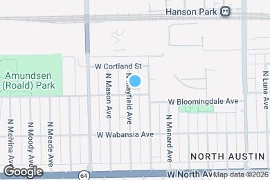 Map image of the property - 1805 N Mayfield Ave