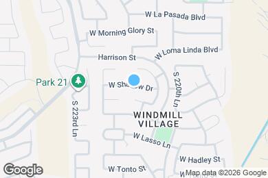 Map image of the property - 22191 W Shadow Dr