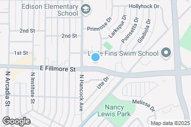 Map image of the property - 1312 E Fillmore St