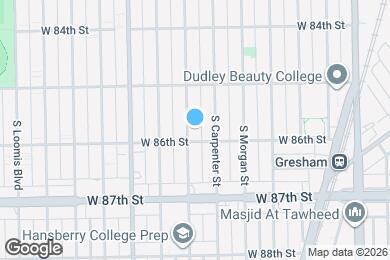 Map image of the property - 8549 S Aberdeen St