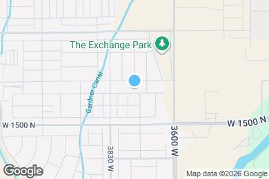Map image of the property - 3726 W 1650 N