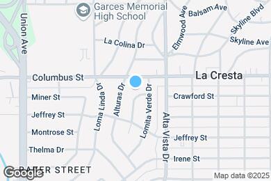 Map image of the property - 2538 La Siesta Dr