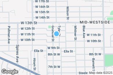 Map image of the property - 1616 W 11th St