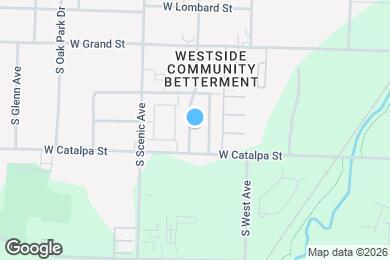 Map image of the property - 1130 S Clifton Ave