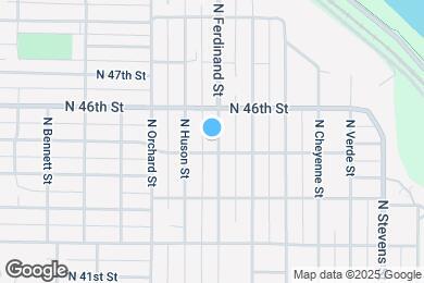 Map image of the property - 4506 N Ferdinand St