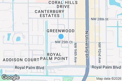 Map image of the property - 9575 NW 25th Ct