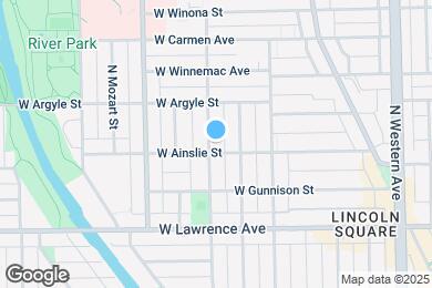 Map image of the property - 4907 N Washtenaw Ave