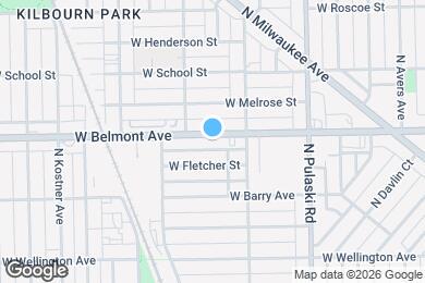 Map image of the property - 4133 W Belmont Ave