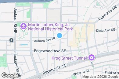 Map image of the property - 589 Auburn Ave NE