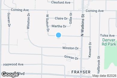 Map image of the property - 1711 S Sutton Dr