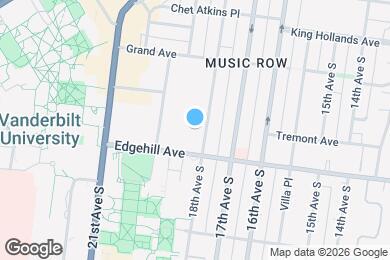Map image of the property - 1101 18th Ave S