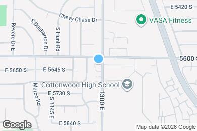 Map image of the property - 5622 S 1300 E
