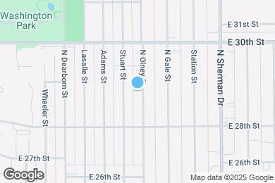 Map image of the property - 2862 N Olney St