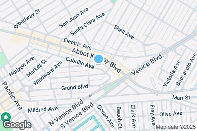 Map image of the property - 1519 Cabrillo Ave
