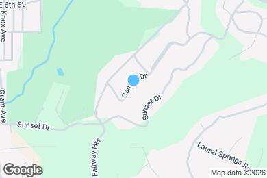 Map image of the property - 111 Canyon Dr