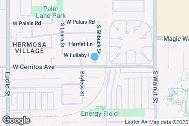 Map image of the property - 1521 W Cerritos Ave