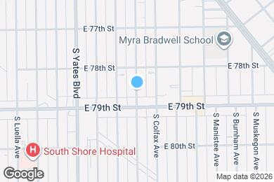 Map image of the property - 7831 S Kingston Ave