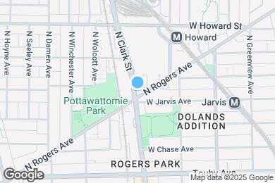 Map image of the property - 7411 N Clark St