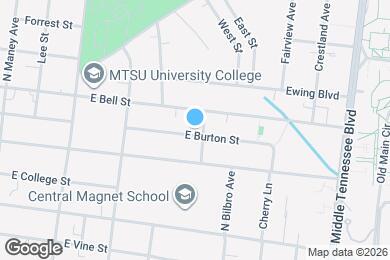 Map image of the property - 725 E Burton St