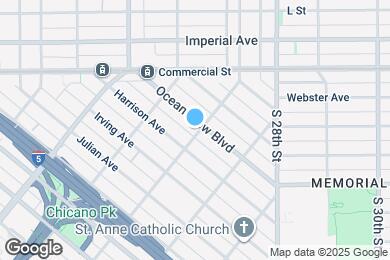 Map image of the property - 420 S Evans St