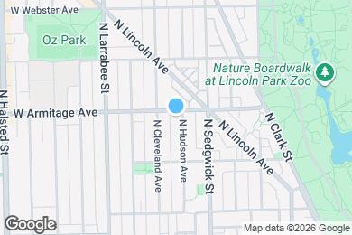 Map image of the property - 1952 N Hudson Ave