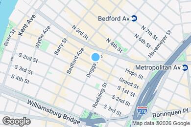 Map image of the property - Luxurious 2 bedroom/1 Bathroom apt available for immediate or June 1st move-in in Prime Williamsb...