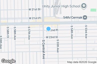 Map image of the property - 5529 W 22nd Pl