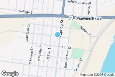 Map image of the property - 805 S Sprigg St