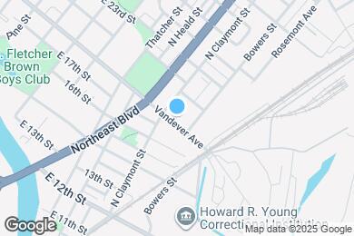 Map image of the property - 1323 Vandever Ave