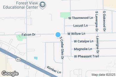 Map image of the property - 930 E Shady Way