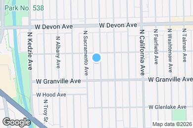 Map image of the property - 6240 N Richmond St