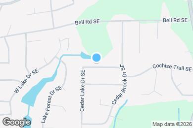 Map image of the property - 800 Cedar Lake Dr SE