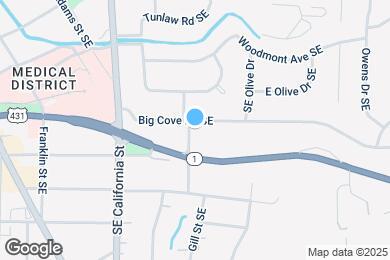 Map image of the property - 1100 Big Cove Rd SE