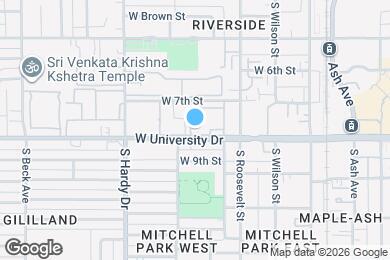 Map image of the property - 700 W University Dr