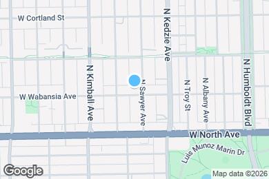 Map image of the property - 3254 W Wabansia Ave