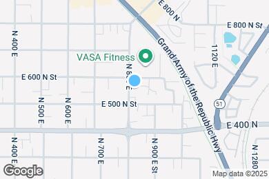 Map image of the property - 558 N 800 E
