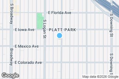 Map image of the property - 1661 S Pearl St
