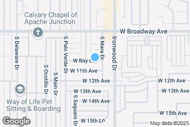 Map image of the property - 1757 W Ray Ln