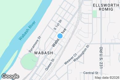 Map image of the property - 813-815 Wabash Ave.
