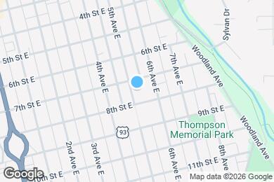 Map image of the property - 723 5th Ave E