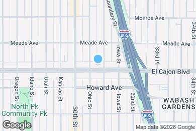 Map image of the property - 3078 El Cajon Blvd