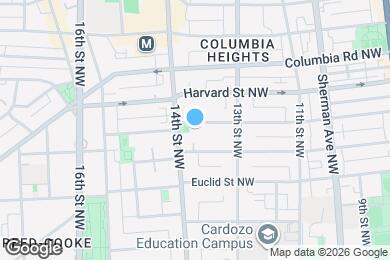 Map image of the property - 1354 Girard St NW
