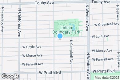 Map image of the property - 2539 W Lunt Ave