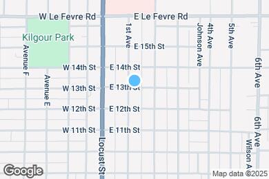 Map image of the property - 1212 1st Ave